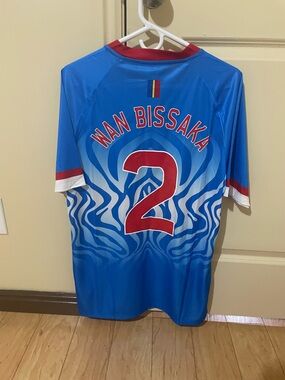 Umbro Wan Bissaka #2 Blue and Red Soccer Jersey